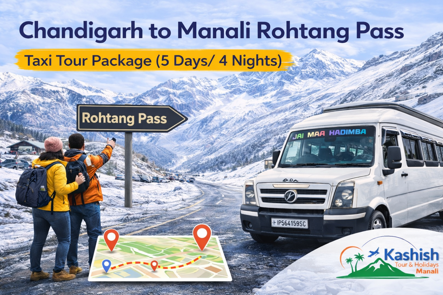 Chandigarh to Manali Rohtang Pass