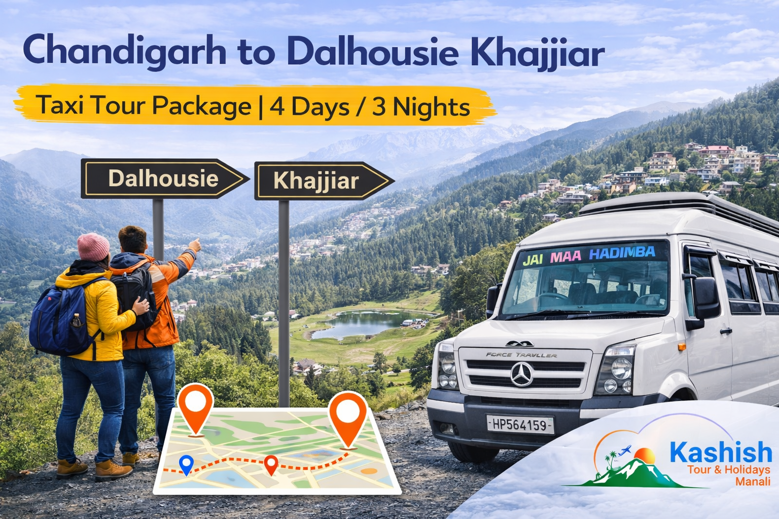Chandigarh to Dalhousie Khajjiar Taxi Tour